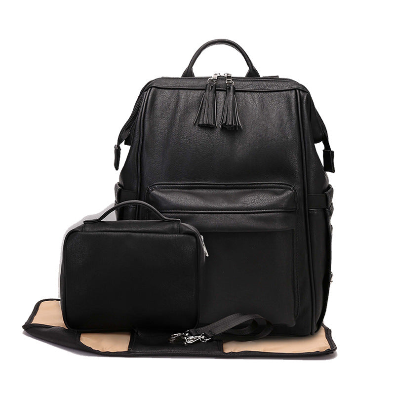 The Mum Vegan Leather Backpack Set - phili-aus