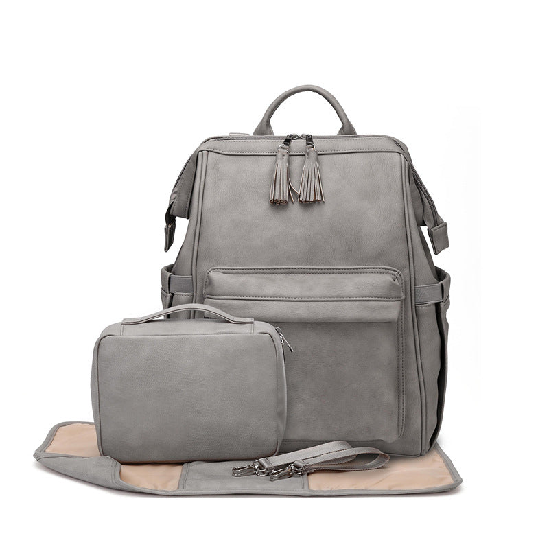 The Mum Vegan Leather Backpack Set - phili-aus